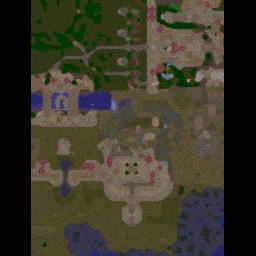 Battle of Midgard 1.7 Castle Defense - Warcraft 3: Mini map