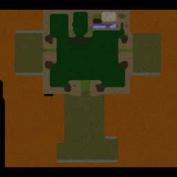 Defend the Castle Footmen v1 - Warcraft 3: Mini map