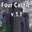 Four Castle Warcraft 3: Map image