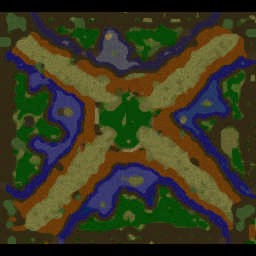 Island Fortress 1.03d - Warcraft 3: Mini map
