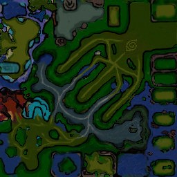 Naruto Bond Castle Defence 4.21 - Warcraft 3: Mini map