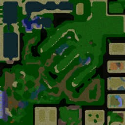 NARUTO Defense Konoha V.Excellent - Warcraft 3: Mini map