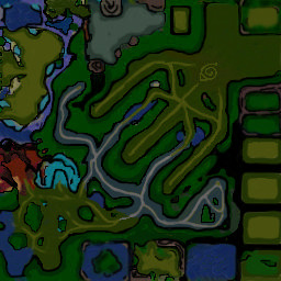 Naruto Castle Defence 4.1        - Warcraft 3: Mini map