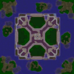 Siege of Quel'Danas - Warcraft 3: Mini map