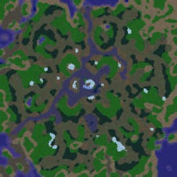Silverpine Forest playFFA - Warcraft 3: Mini map
