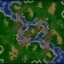 (Symmetrical) The Two Rivers Warcraft 3: Map image
