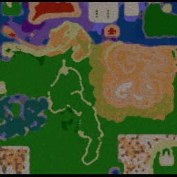 DBZ Tribute Tournament 4.1 - Warcraft 3: Mini map