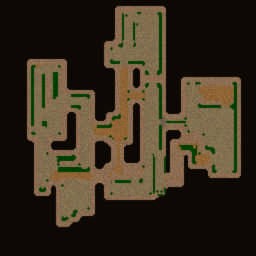 Flag Arena 1.0 - Warcraft 3: Mini map