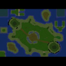 Forest Battle v1 - Warcraft 3: Mini map