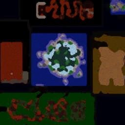 Hero Adventures!! Rushed v 1.2 - Warcraft 3: Mini map