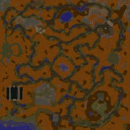 Hunters Deathmatch v1.04 AI - Warcraft 3: Mini map