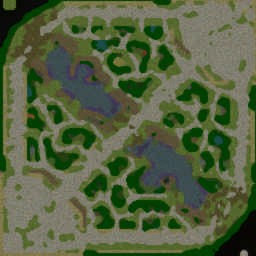 League of War3 v3.94d7 - Warcraft 3: Mini map