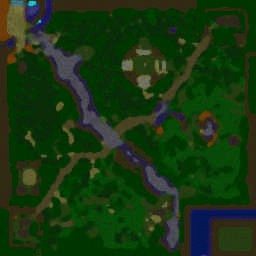 Naruto King's Battle - Warcraft 3: Mini map