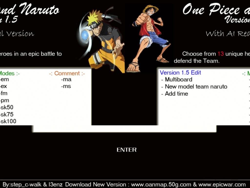 Versus Battle - Naruto vs One Piece