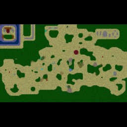 Orcs & Elves 4vs2 2007F - Warcraft 3: Mini map