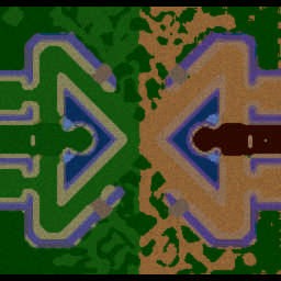 OrcsUnd vs HumNElve X3 v3.0 - Warcraft 3: Mini map