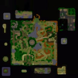 UpGrade Reborn vs Naruto v1.1c - Warcraft 3: Mini map