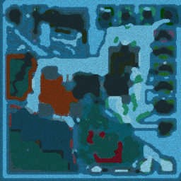 (((Vesus Hero Arena)))1.7[AI] - Warcraft 3: Mini map