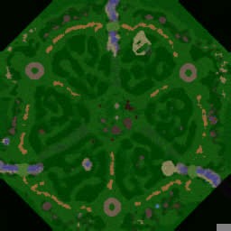 A Land Divided AoS v3.3 FINAL - Warcraft 3: Mini map