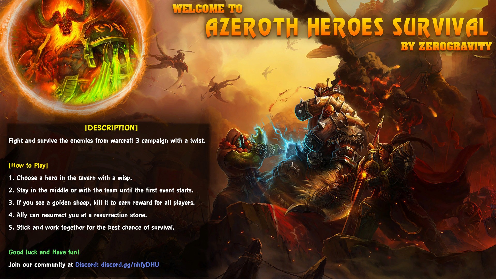 Azeroth Heroes Survival 2.7bb - Warcraft 3: Custom Map avatar