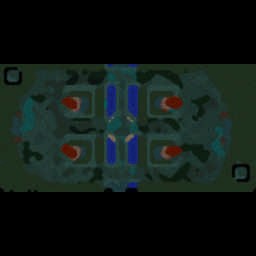 BitN v3.02 AI 1.2 Allstars - Warcraft 3: Mini map