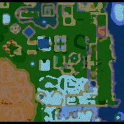 Defender Vs Monster v1.2b - Warcraft 3: Mini map