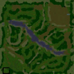 DotA Axis vs Allies - Warcraft 3: Mini map