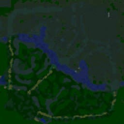 Dota Naruto v1.1 - Warcraft 3: Mini map