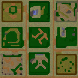 Humans Hero Survival ~V.09 - Warcraft 3: Mini map