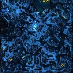 Mirana Wars Final B - Warcraft 3: Mini map