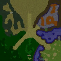 Naga vs Demon vs Night Elf - 4.11 - Warcraft 3: Mini map