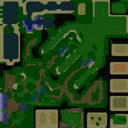 Naruto Balingoan Defense v2.0 - Warcraft 3: Mini map