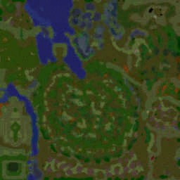 Naruto Survivor 1.8 - Warcraft 3: Mini map