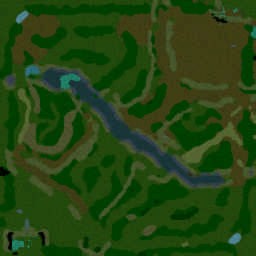 Rizan's DOTA 1.20 - Warcraft 3: Mini map