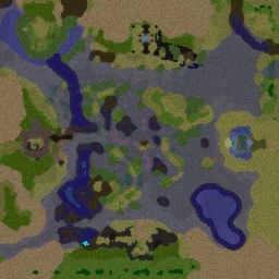 Tides of War BETA 139 AI+ - Warcraft 3: Mini map