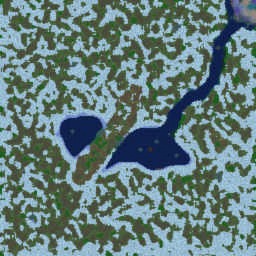 Winter Island Survival - Warcraft 3: Mini map