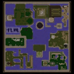 FFA Maze #1 - Warcraft 3: Mini map