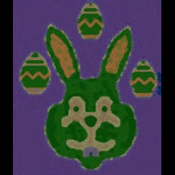 Bunny's Egg Hunt. - Warcraft 3: Mini map