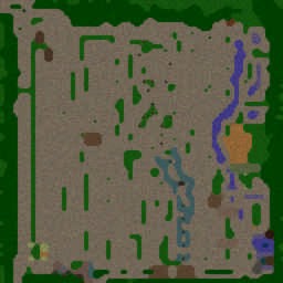 Frog_Race_To_kill_Home - Warcraft 3: Mini map