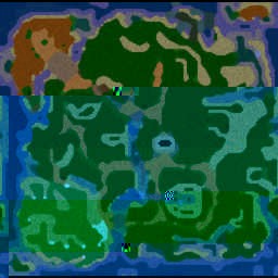 Island of Frogs II v.5 F - Warcraft 3: Mini map