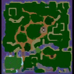 Island of Frogs v.3.9 G - Warcraft 3: Mini map
