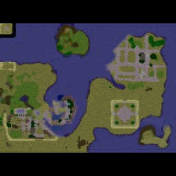 妖尾决战天狼岛新版 - Warcraft 3: Mini map