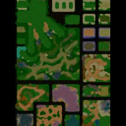 菊花山上的葫芦娃1.3 - Warcraft 3: Mini map