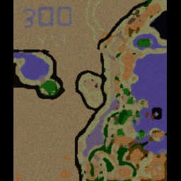 300 Fantasy - v 1.9 - Warcraft 3: Mini map