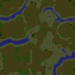 (4)StarCraft - Hills - Warcraft 3: Mini map