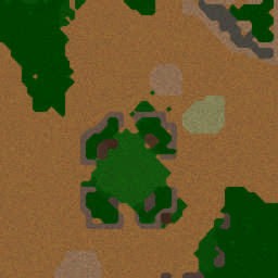 Allerias vs Undead Base - Warcraft 3: Mini map