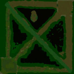 Angel Knight's V.S. DooM Knight's - Warcraft 3: Mini map