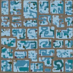 Area of Ice Escape Ex- - Warcraft 3: Mini map