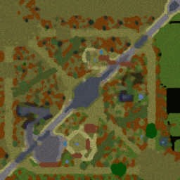 Arthas vs Illidan (v1.8) - Warcraft 3: Mini map