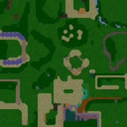 Bad Ass Sheep Vs The good old mans - Warcraft 3: Mini map